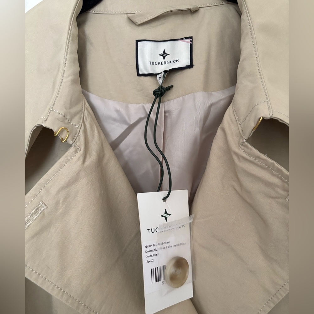 Tuckernuck Neutral Beige Trench Coat - Picture 2 of 5